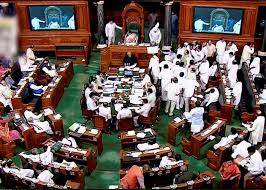 Frequent interruptions Lok Sabha after Postponed for a day